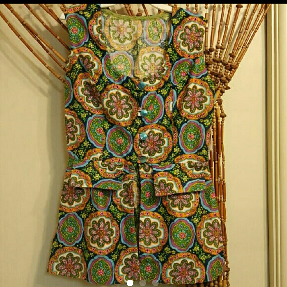 🎉🎉60s/70s Style Vest and Mini-Skirt Jumper set🎉