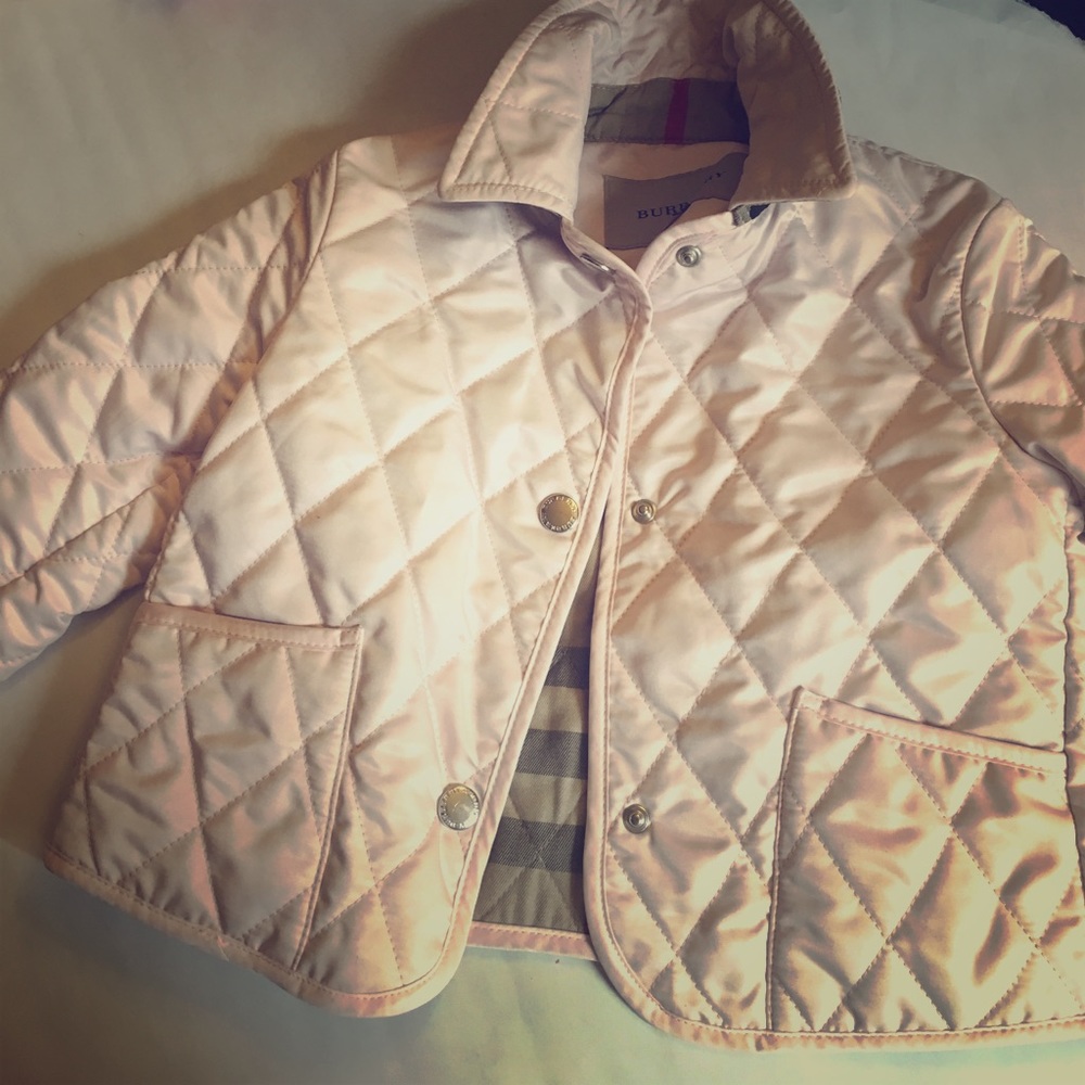 SOLD- Burberry Girls Quilted Jacket - Picture 1 of 6
