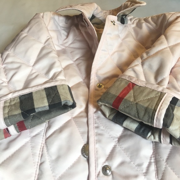 SOLD- Burberry Girls Quilted Jacket - Picture 4 of 6