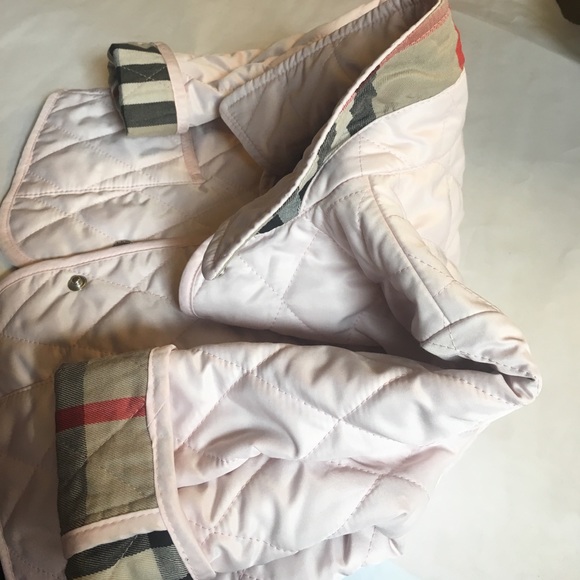 SOLD- Burberry Girls Quilted Jacket - Picture 5 of 6