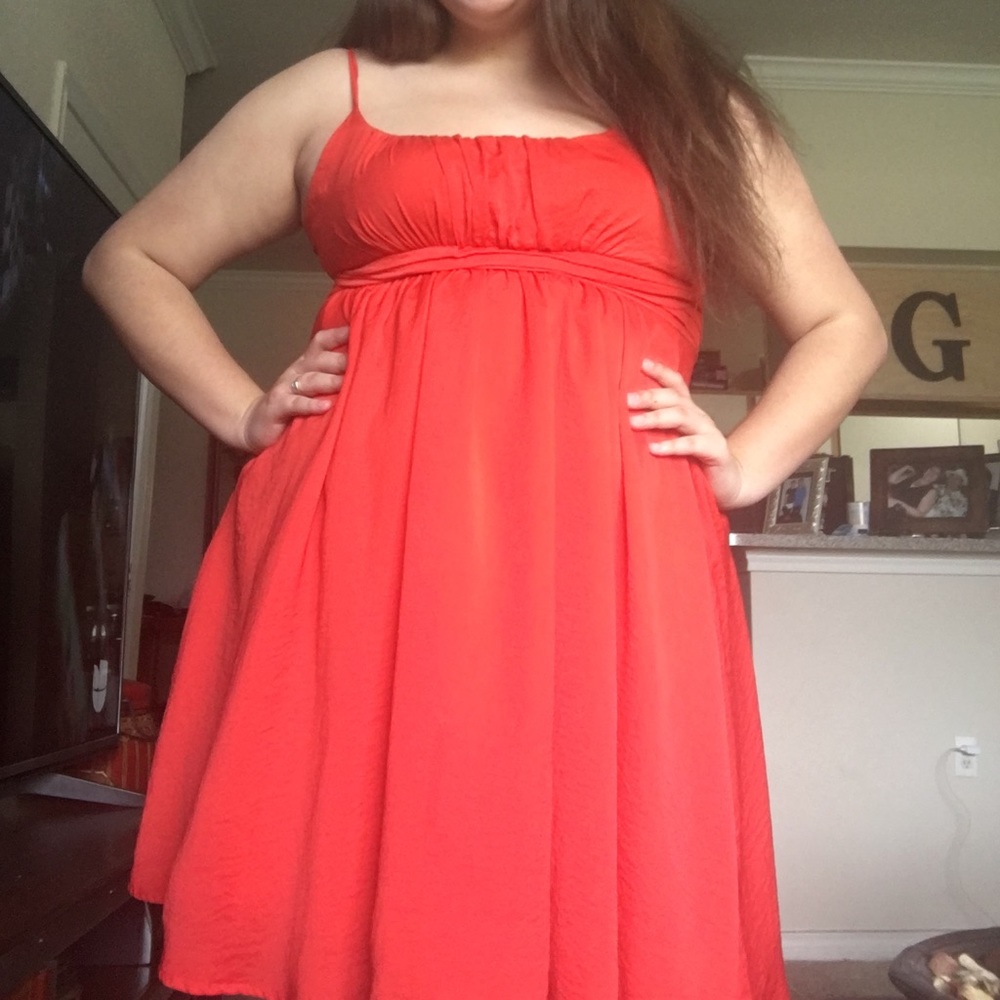 Orange dress