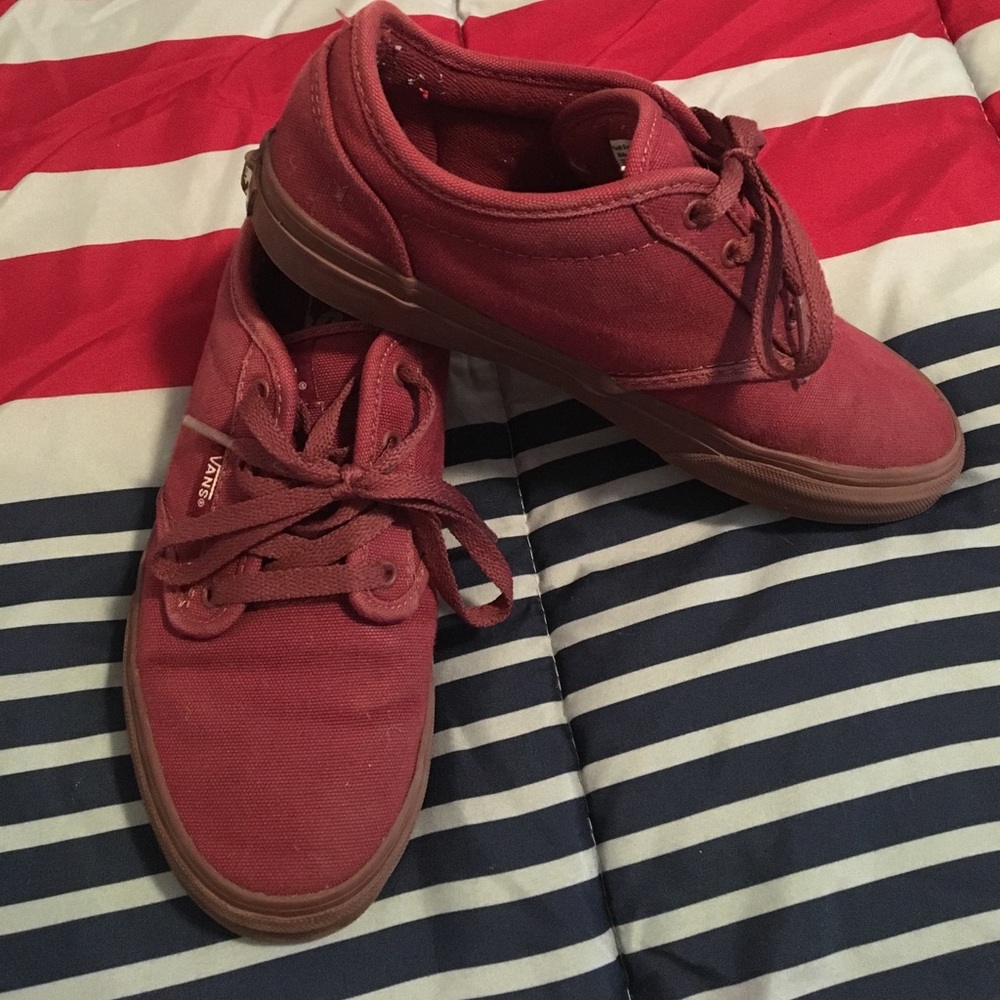 Youth Burgundy Vans