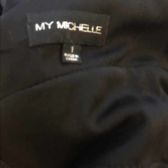 My Michelle sequin lace prom dress silver & black - Picture 4 of 6