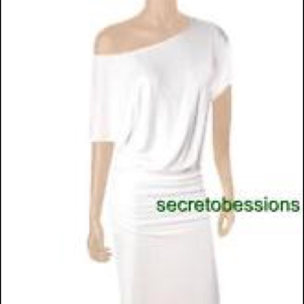 Pink floor length Dolman dress