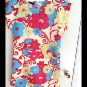 Vintage floral shift dress