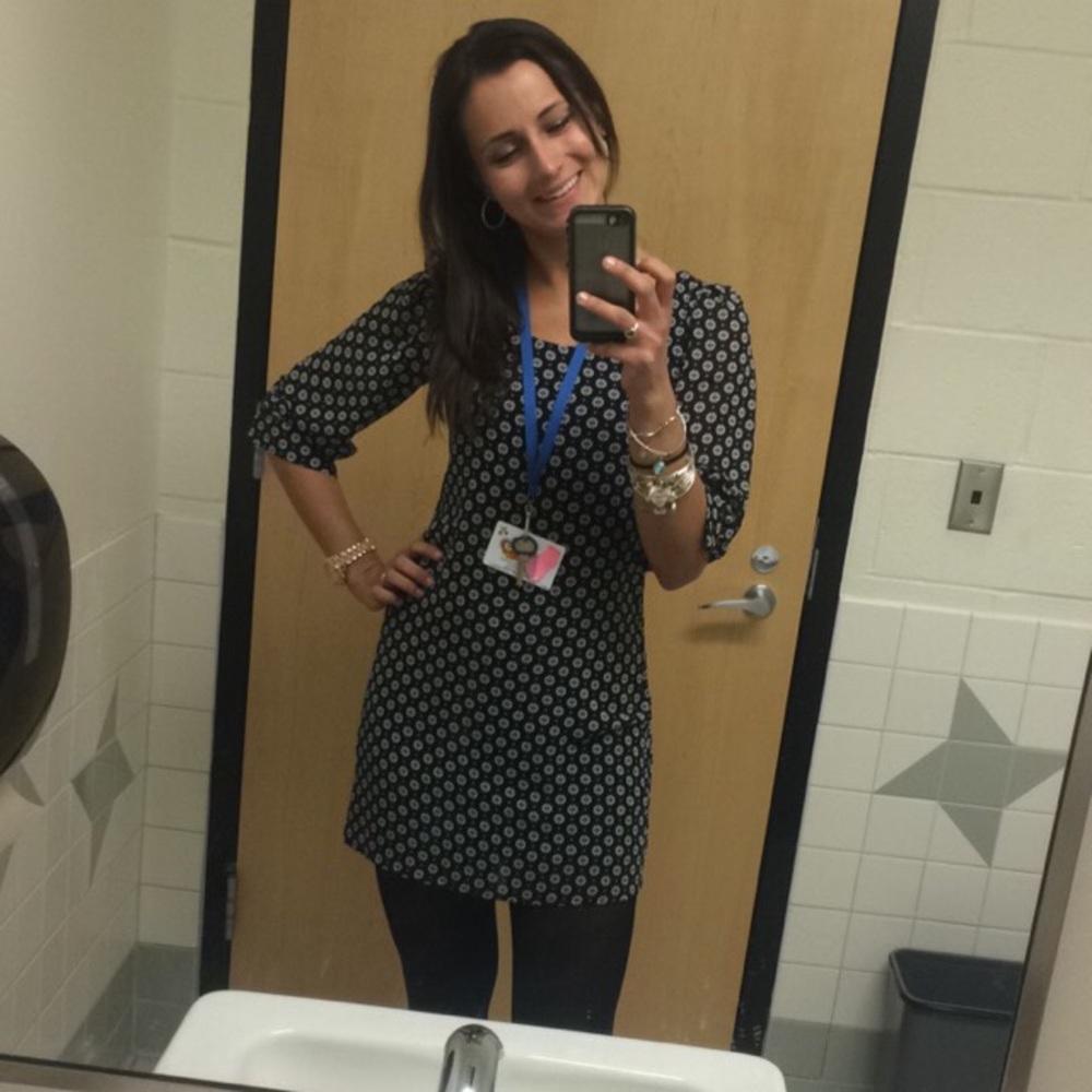 3/4 length sleeve dress- size XS