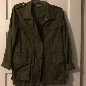 Green military jacket