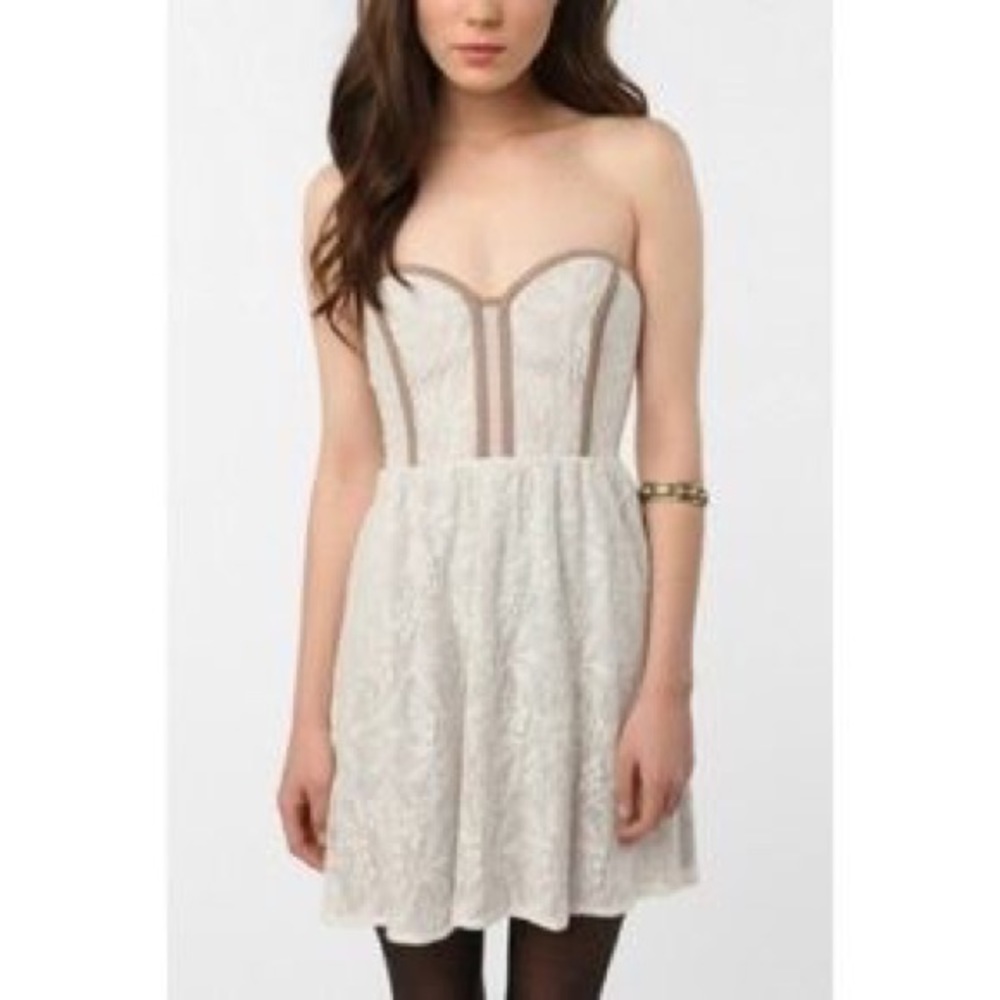 Strapless Lace Dress