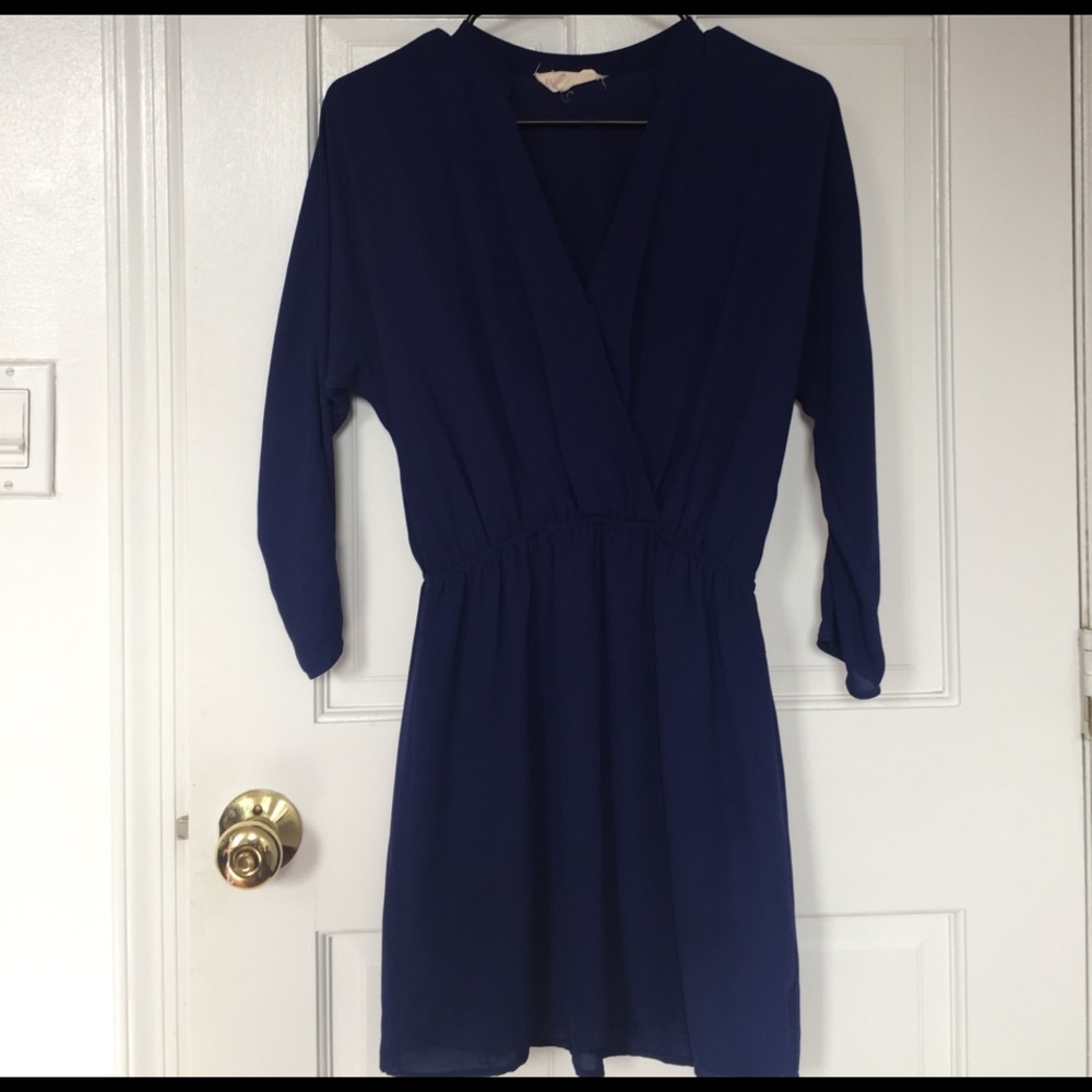 ASOS Navy purple dress