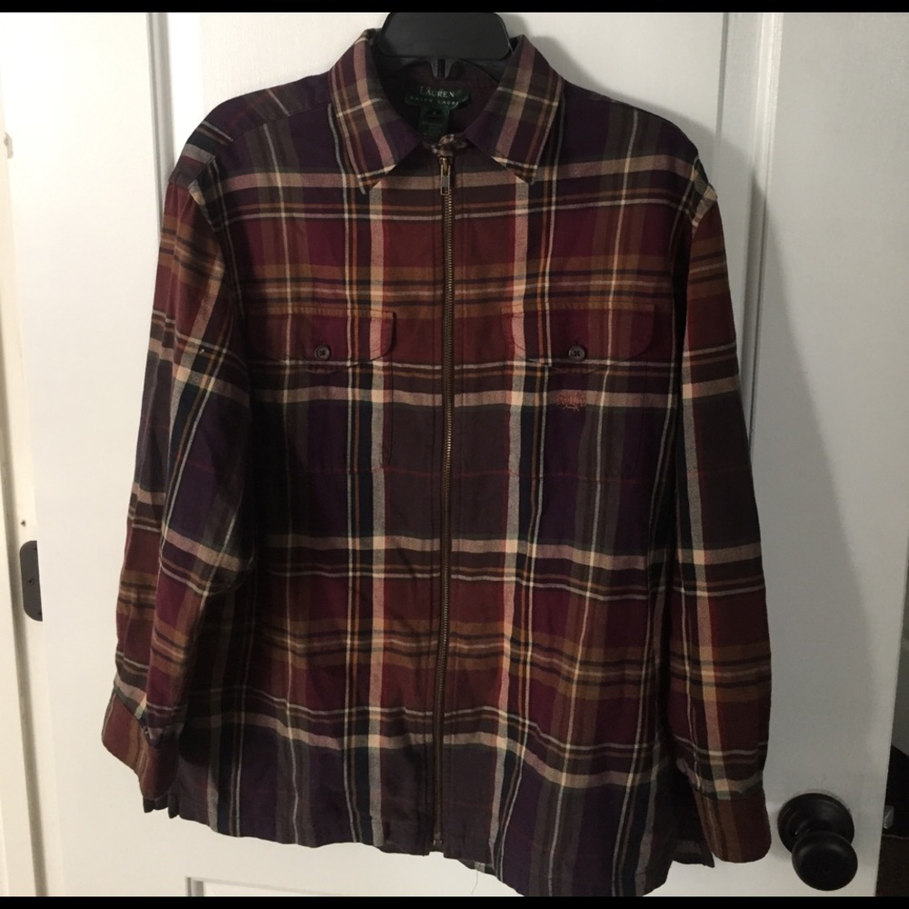 Ralph Lauren zip up Flannel