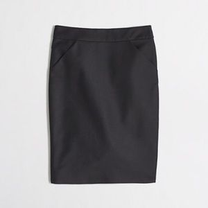 NWT black J Crew Factory pencil skirt