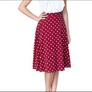 Cute Vintage Polka Dot Circle Skirt by CHAUS