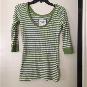 3/4 striped shirt