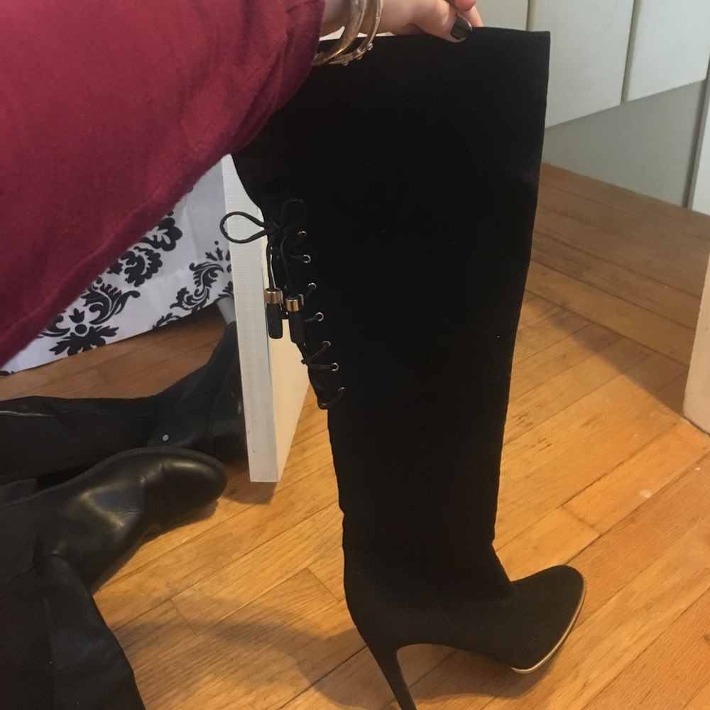 Over the knee stiletto boots