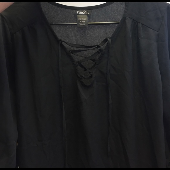 Black rue21 blouse - Picture 1 of 3
