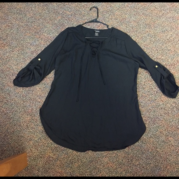 Black rue21 blouse - Picture 3 of 3