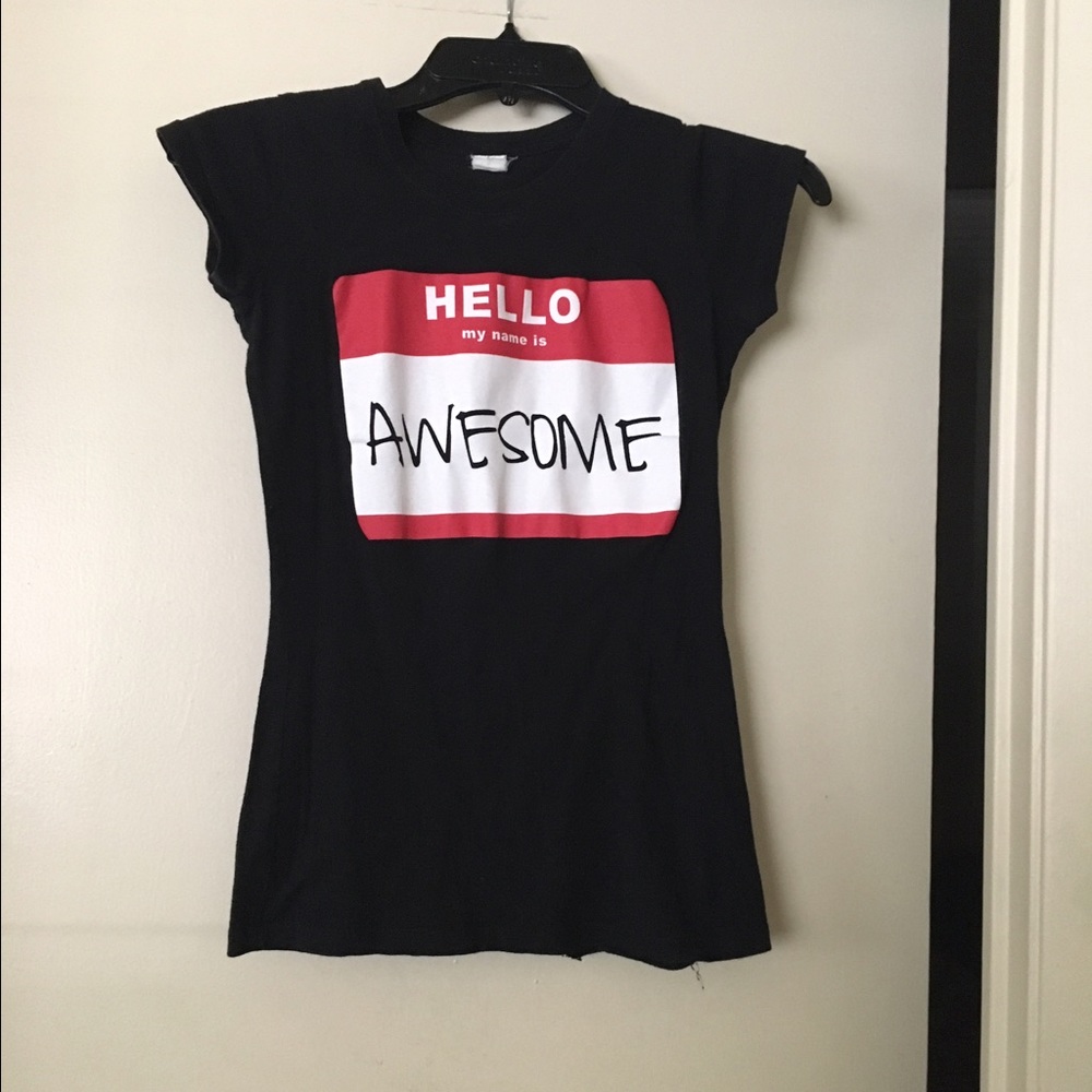 Hello my name is awesome, tee
