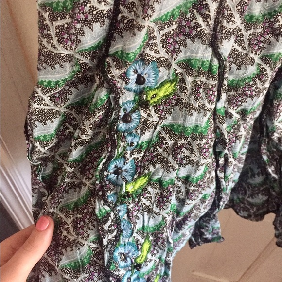 Free People Embroidered Tank - Picture 3 of 3