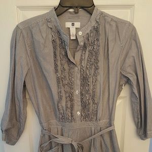 Gap Navy and White Stripe Dress