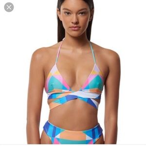 Mara Hoffman Triangle Wrap Top