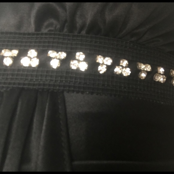 NWT black beaded prom dress xs - Picture 4 of 5