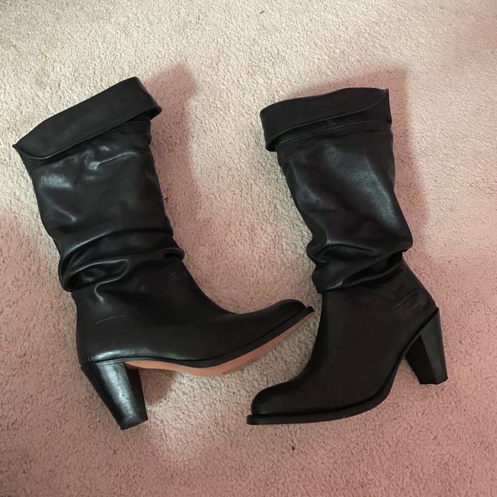 Black Size 8.5 Frye Leather Boots