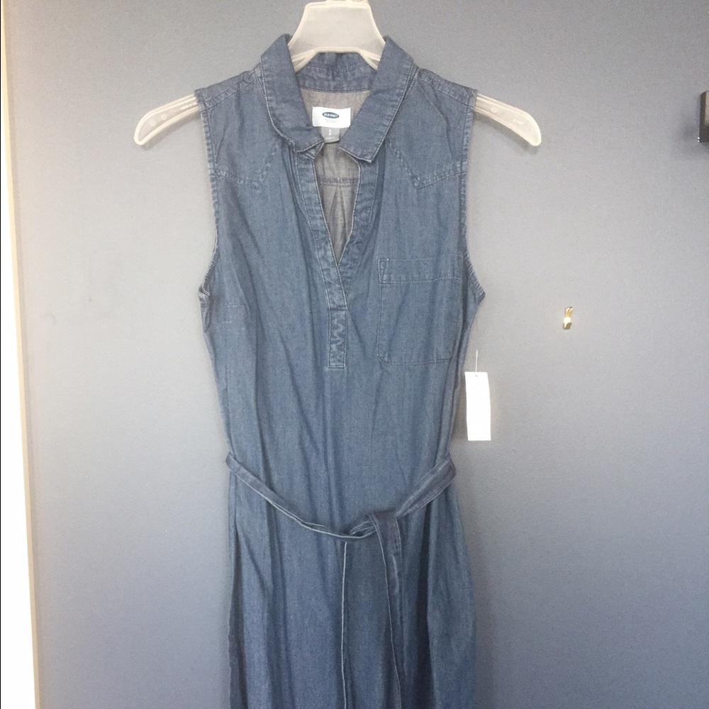 Sleeveless Jean dress