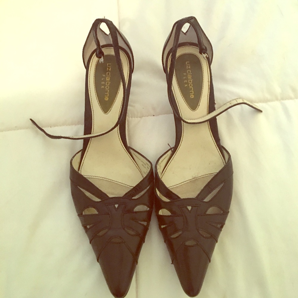 Black pointy heels