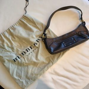 Burberry Authentic Bronze Leather Handbag