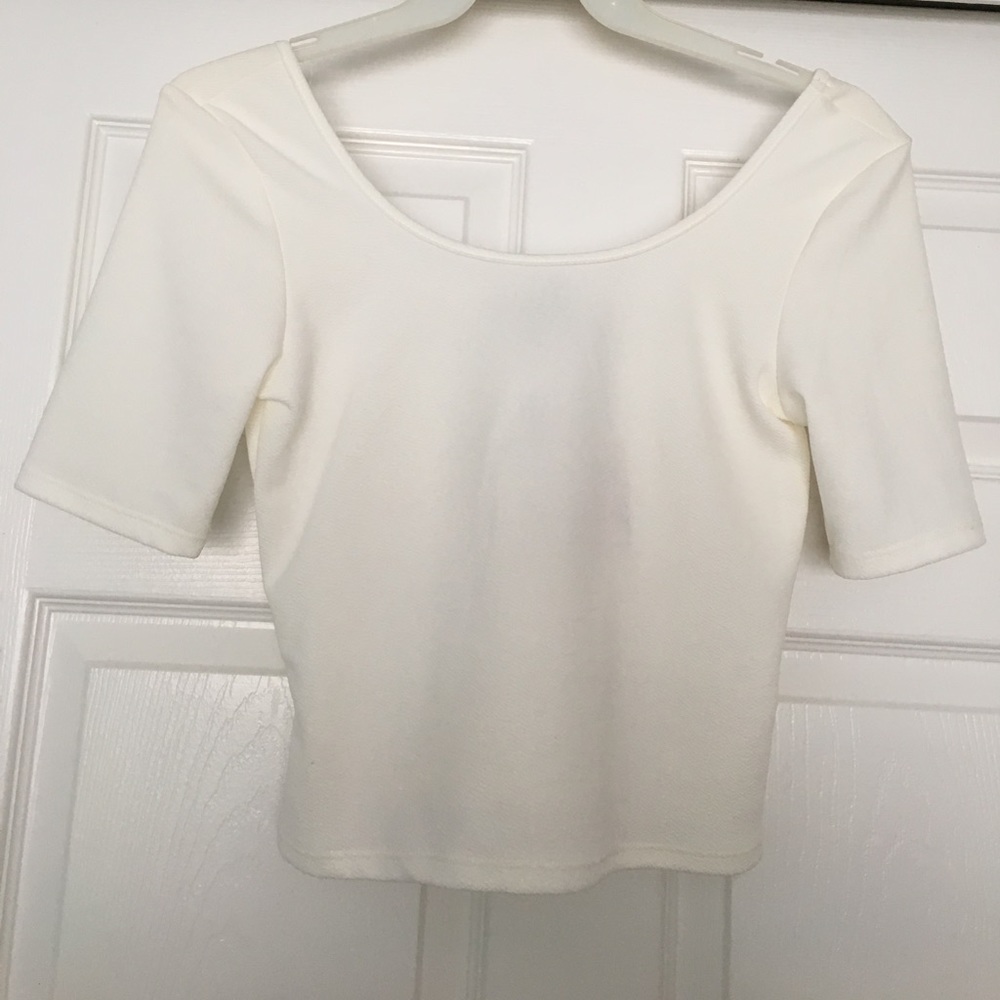 White Crop Top