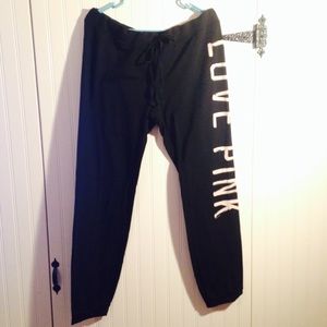 VS PINK Black Pajama Pants
