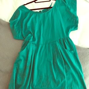 Emerald Free People open back dress
