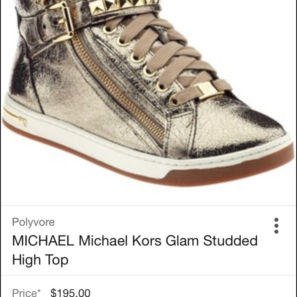Michael Kors Gold Sneaker High Tops