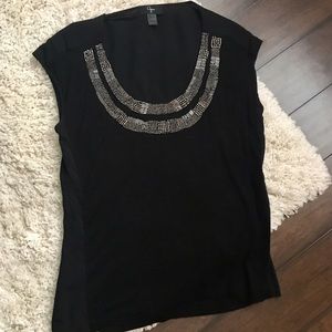 Short sleeve black Aqua top
