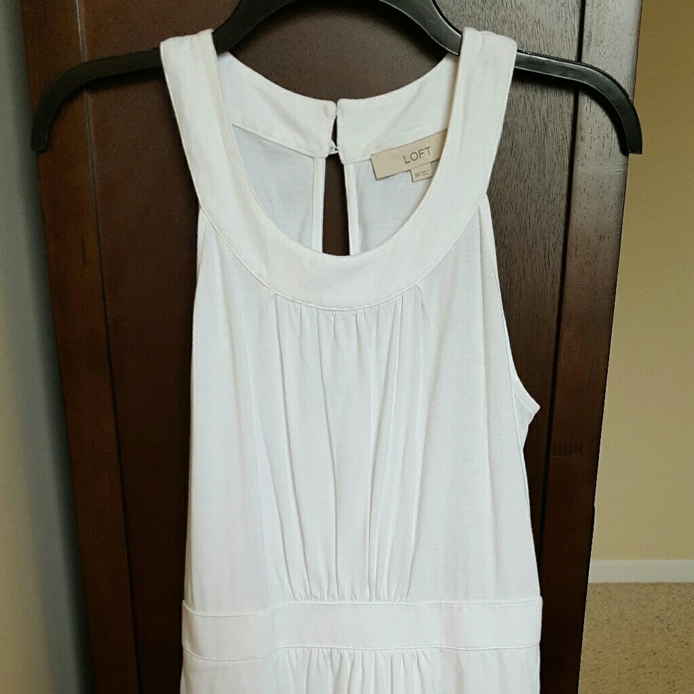 White Loft Halter Dress