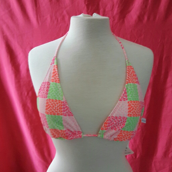 Neon Patchwork String Bikini - Picture 3 of 4
