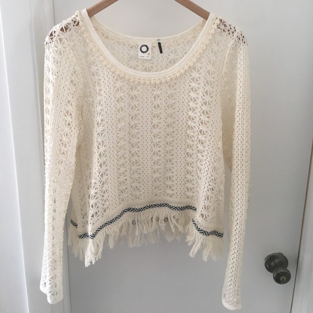Crochet top from Anthropologie