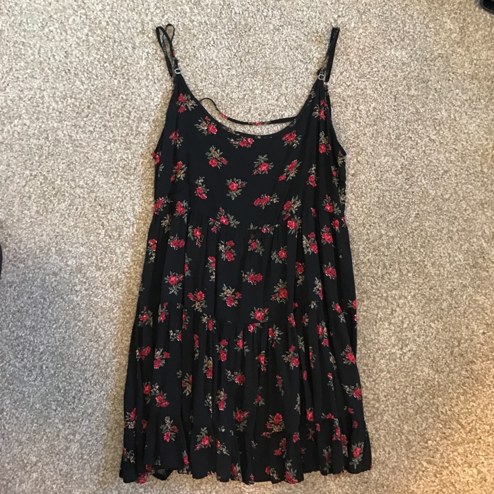 Black Floral Brandy Melville Dress