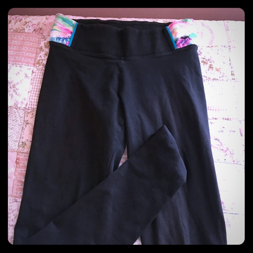 Vs pink flat waist yoga pant