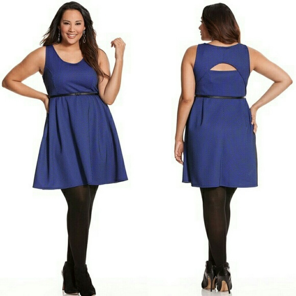 lane bryant royal blue dress