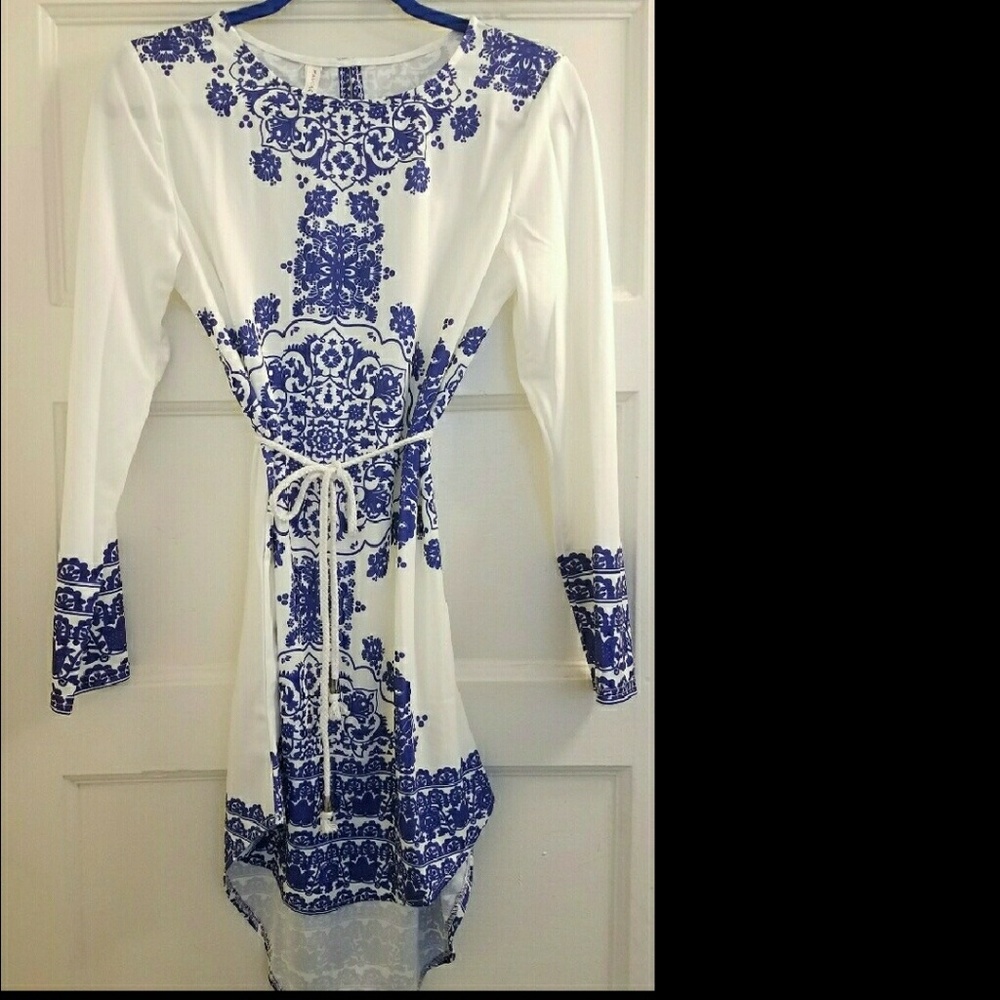 Blue & White Porcelain Dress - Picture 3 of 3
