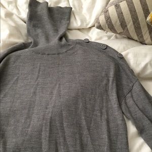 3.1 Phillip Lim Grey Turtleneck Sweater Dress
