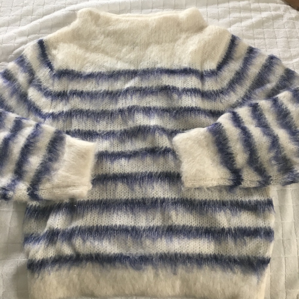 H&M stripe mohair sweater