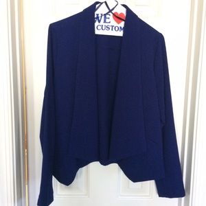 Striking open blazer