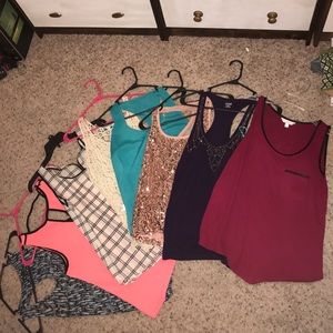 Set of 8 tanks great for work and going out.