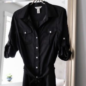WHBM Button Down Shirt Dress