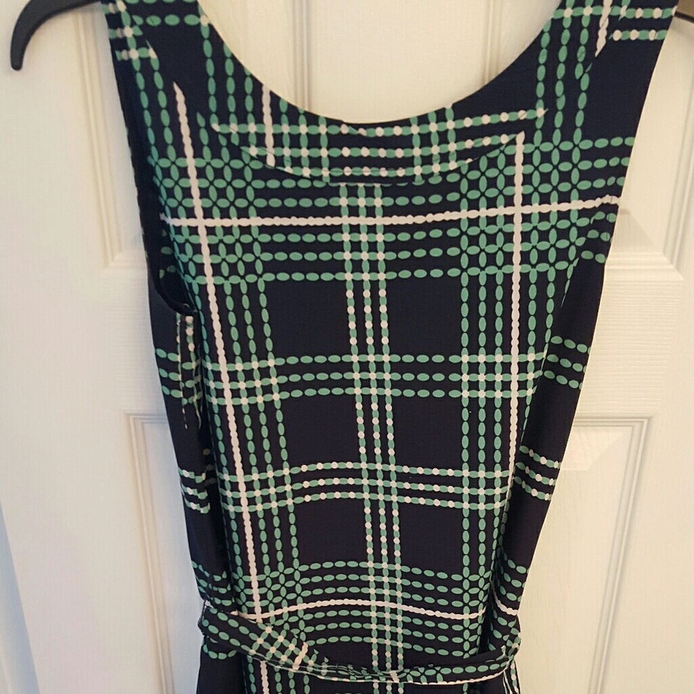 Navy, Green and White Patterned Banana Republic Dr