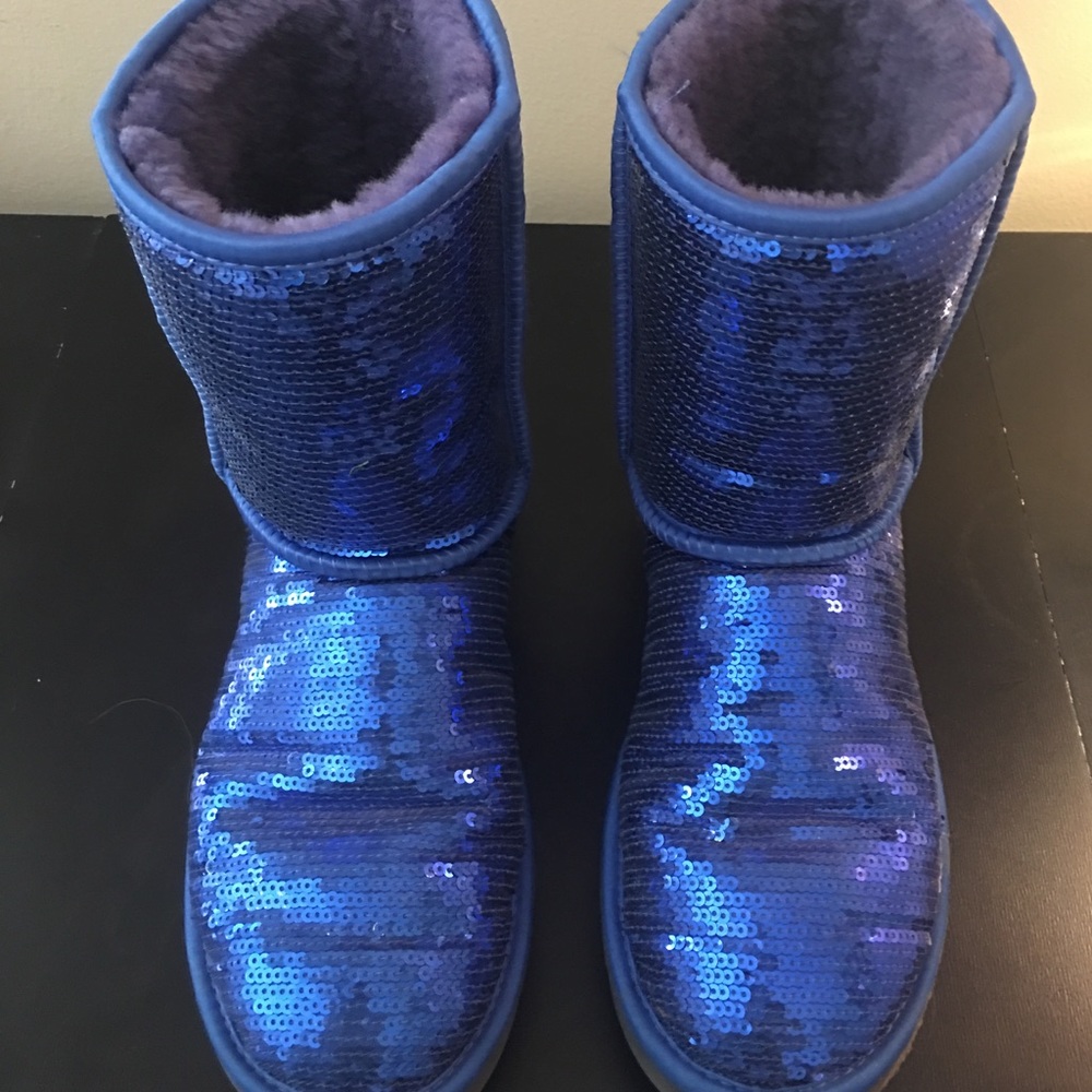 Blue Sequined Uggs