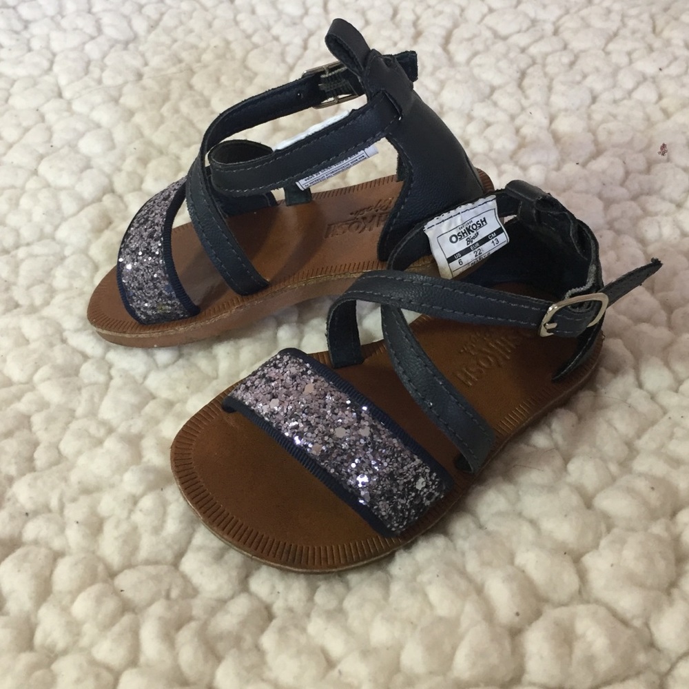 Oshkosh Navy Blue Baby Girls Sandals