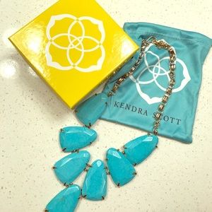 Brand New Kendra Scott Harlow Necklace Turquoise